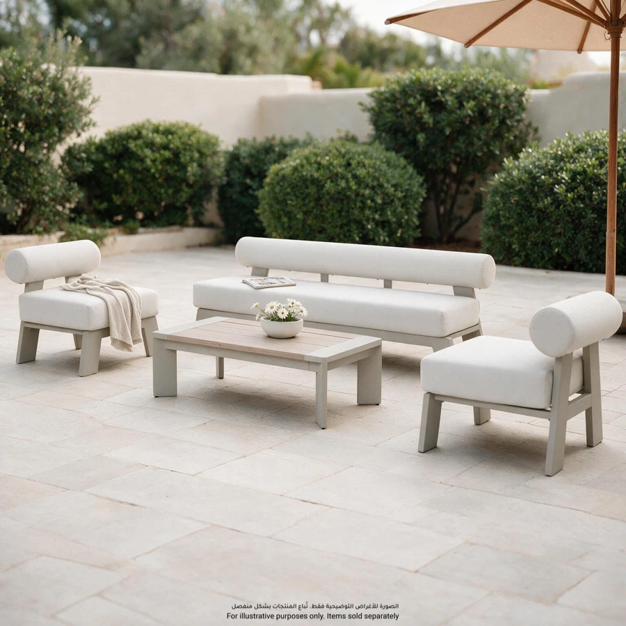 Skyline 5-Seater Aluminum Outdoor Sofa Set (230.4 x 76 x 71 cm)