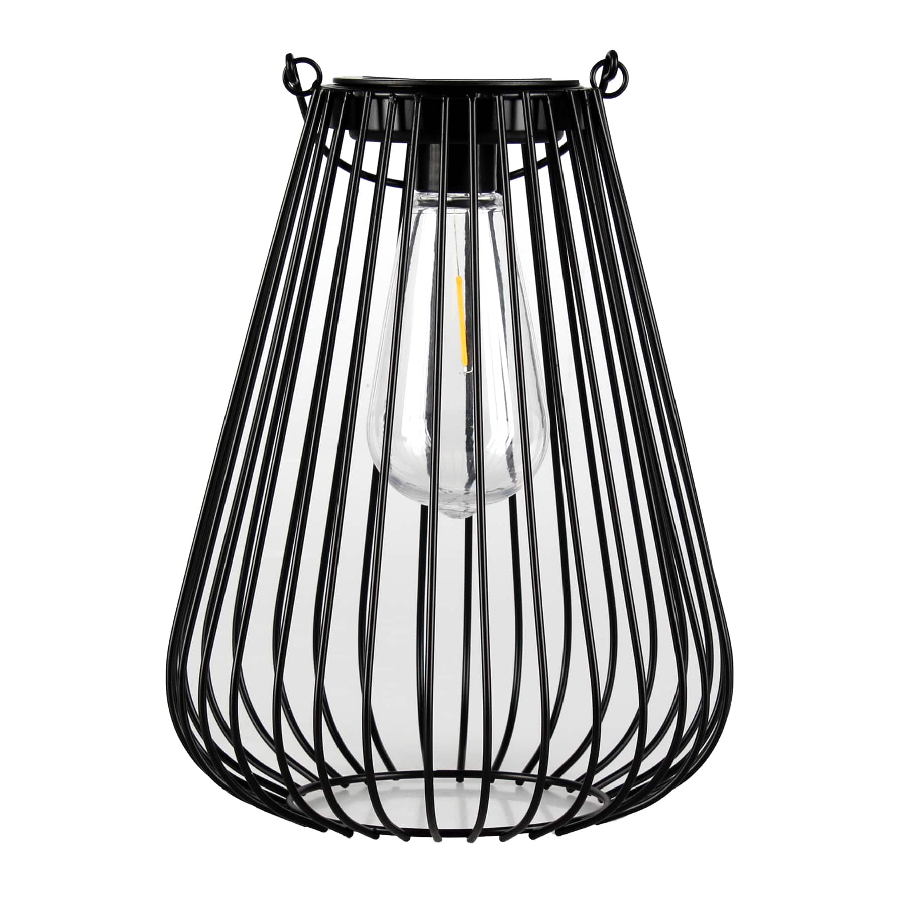 Solar Metal Wire Lantern W/ Handle (25 x 19.6 cm)