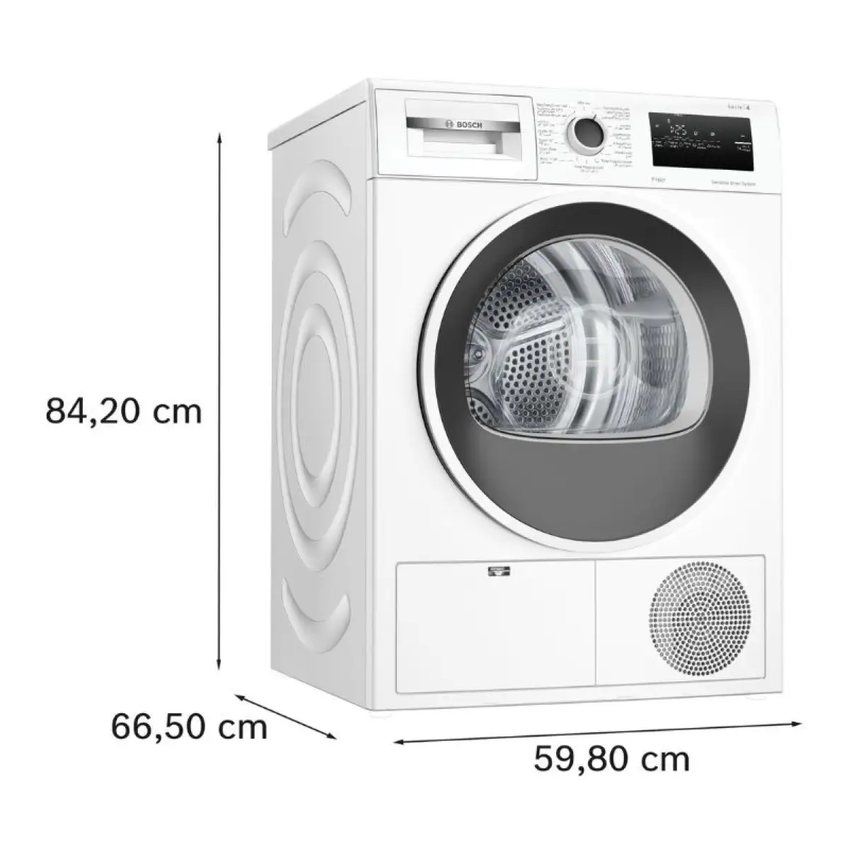 Bosch Series 4 Freestanding Condenser Dryer, WTN86201GC (8 Kg)