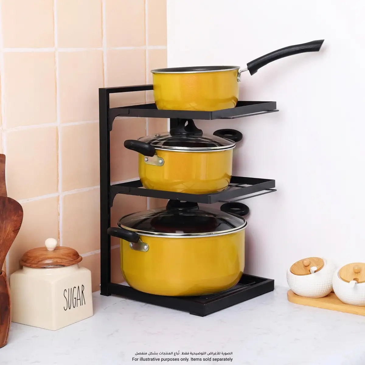 Living Accents 3-Tier Pan Holder