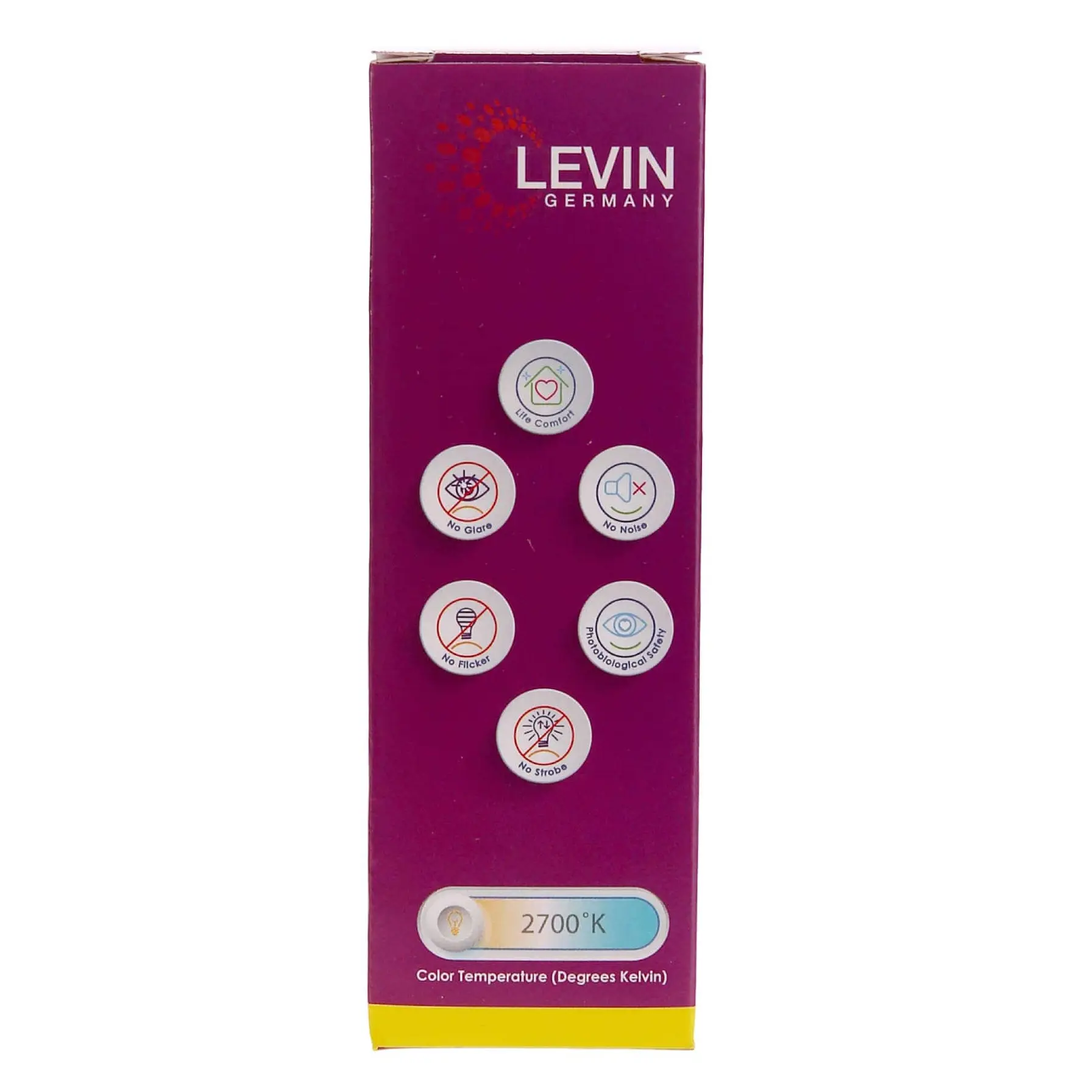 Levin E14 LED C37 Filament Candle Bulb (4 W, Warm White)