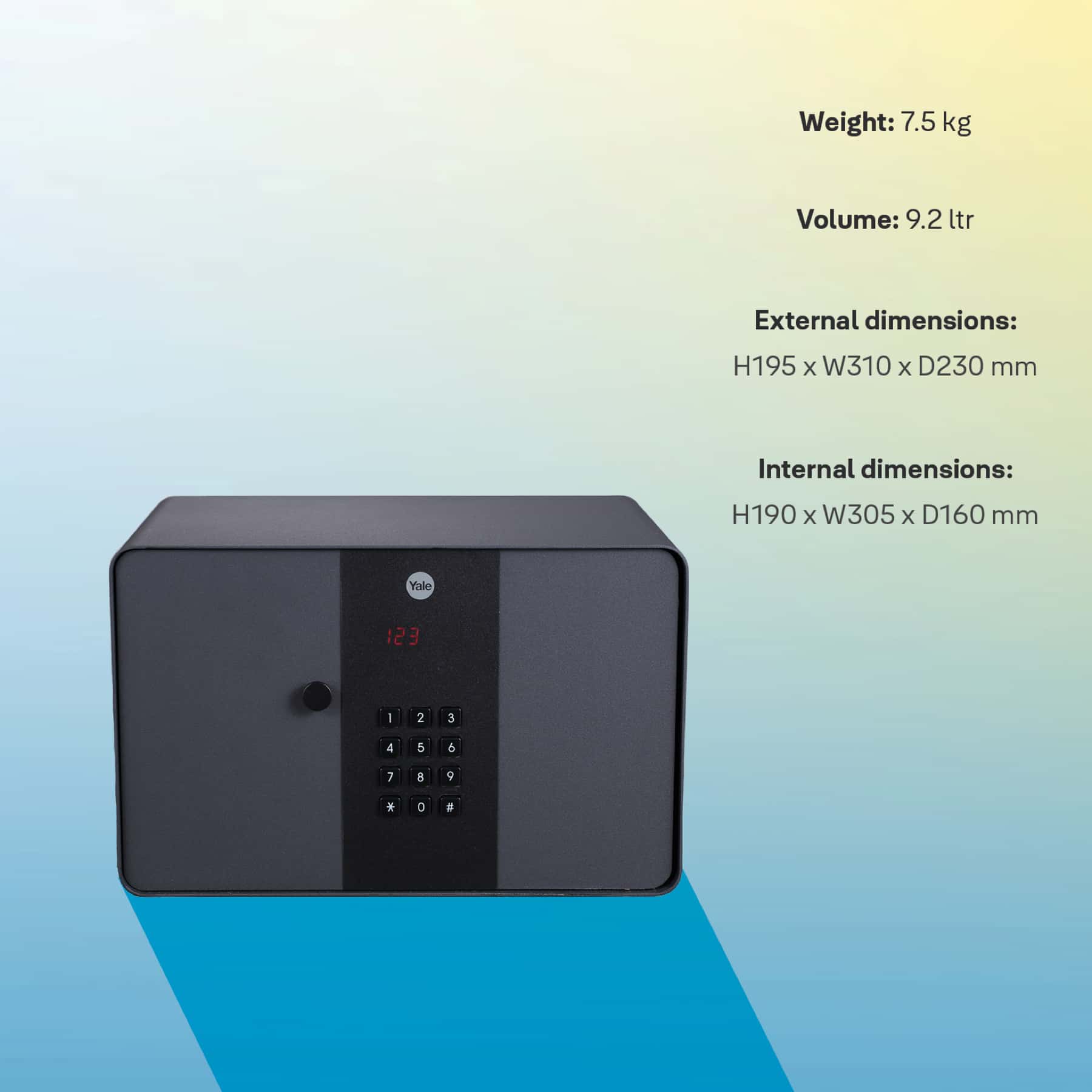 Yale Elegant Series Digital Safe (9.2 L)