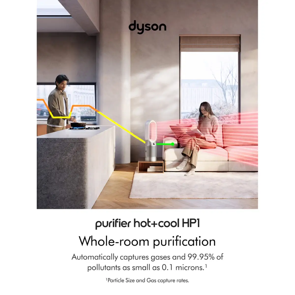 Dyson Hot+Cool Purifier Fan Heater, HP1 (81 m³)