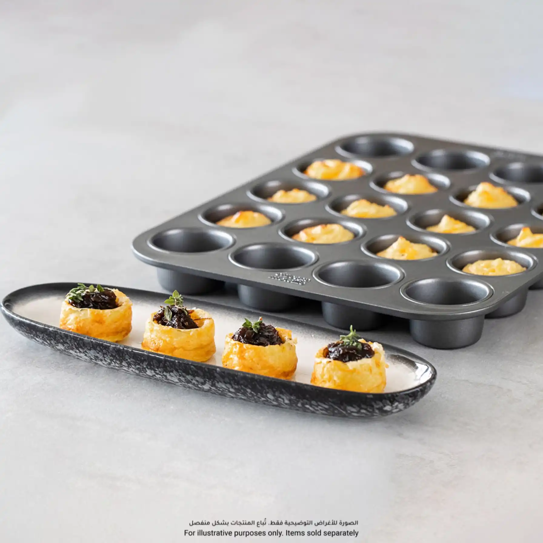Chicago Metallic 20-Slot Non-Stick Tea Cake Pan