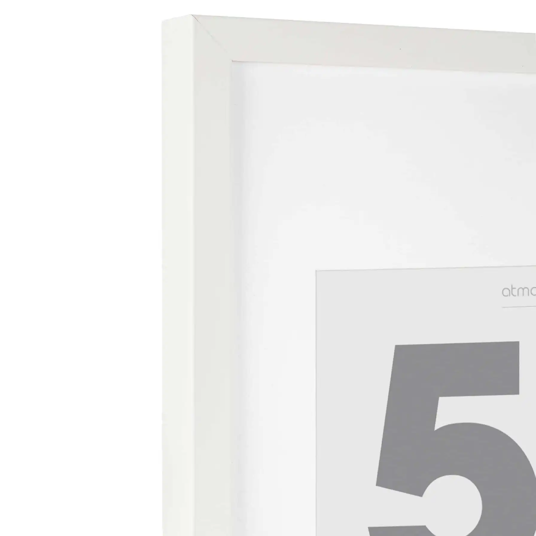 Atmosphera Wooden Photo Frame (52.6 x 3.5 x 72.6 cm, White)