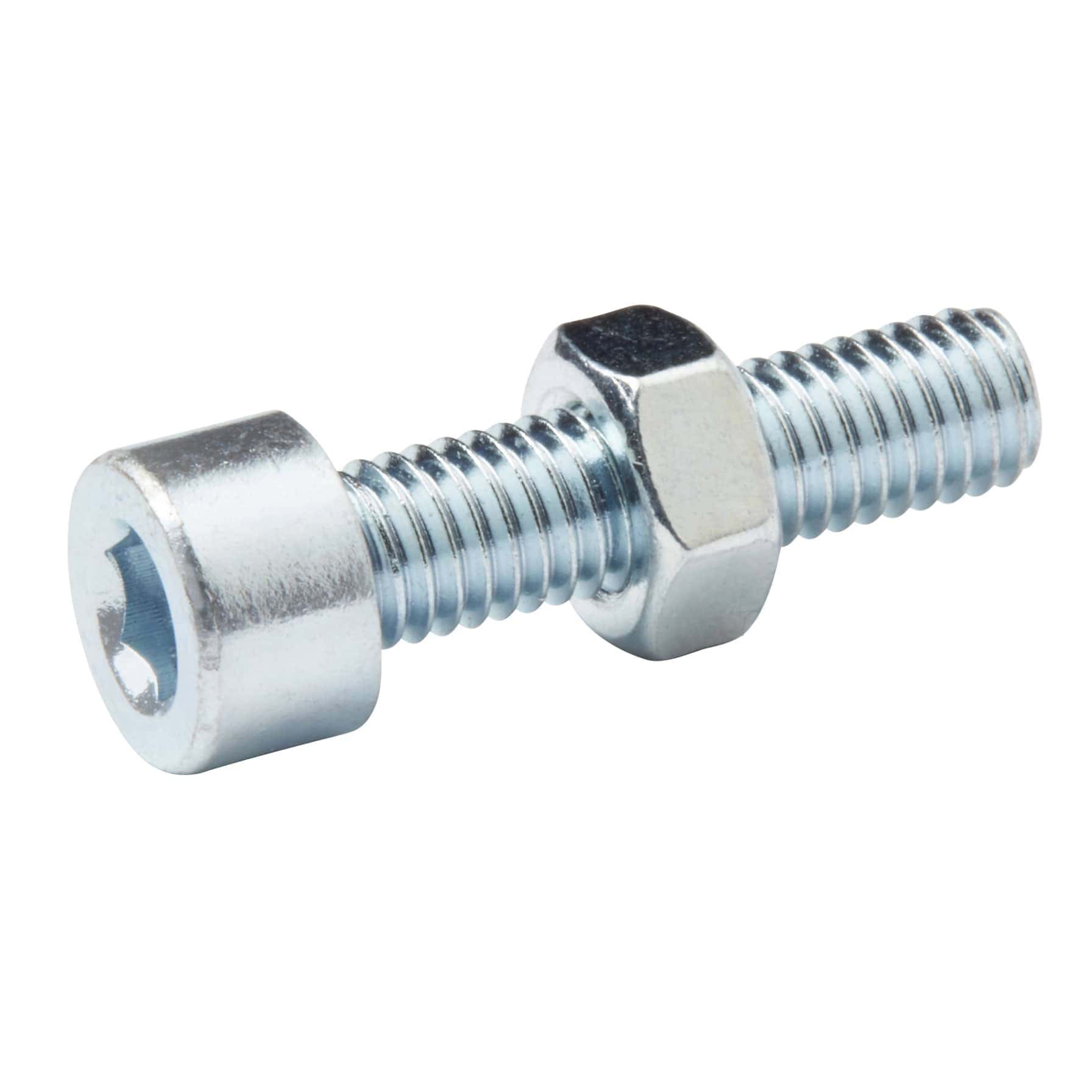 Diall M5 Cylindrical Carbon Steel Set Screw & Nut (20 mm, 20 Pc.)