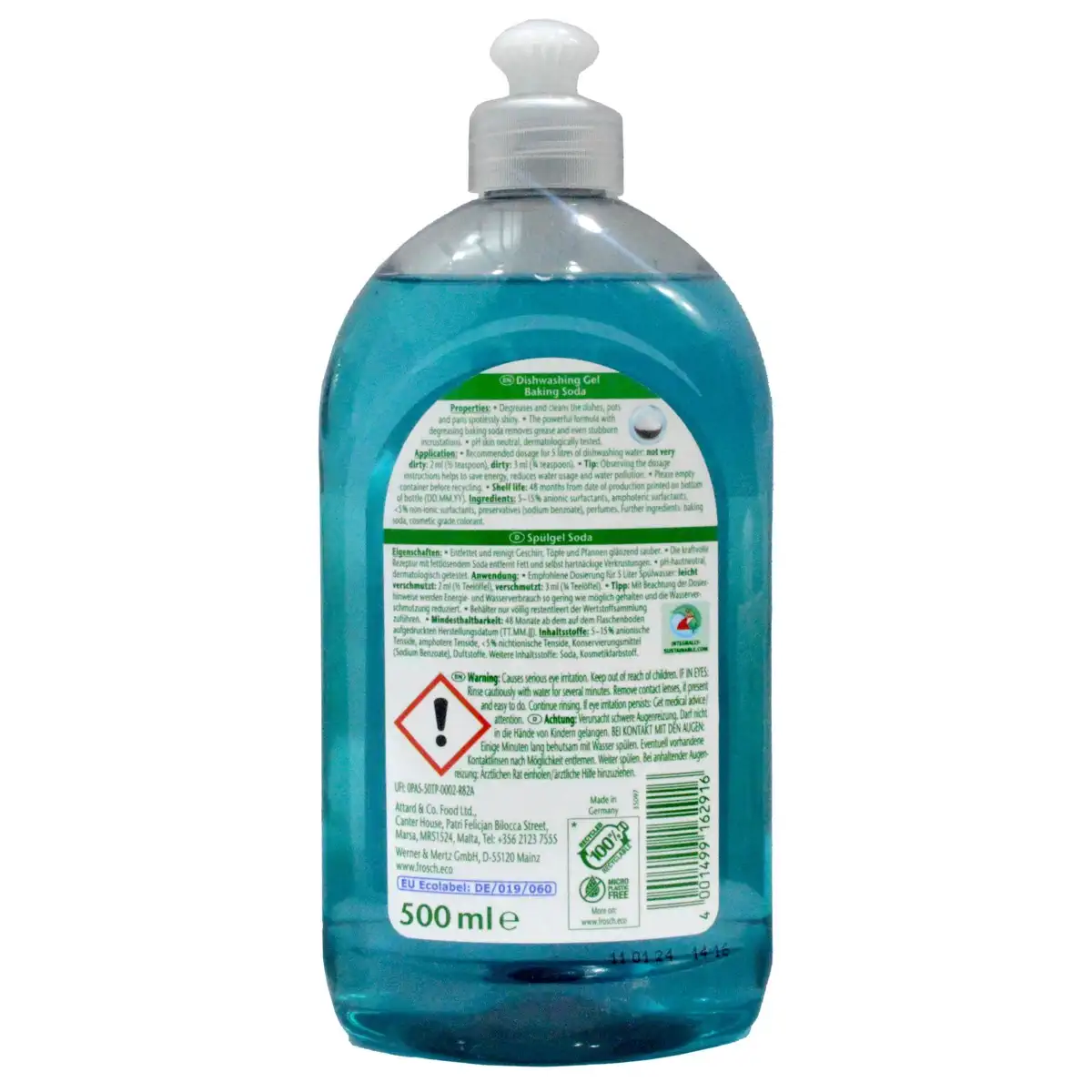 Frosch Soda Dishwashing Liquid (500 ml)