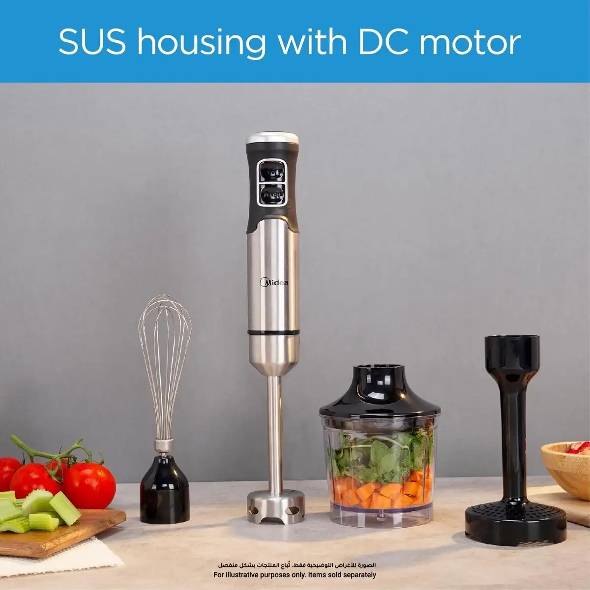 Midea Hand Blender, MJ-BH1001W (1 L, 1000 W)