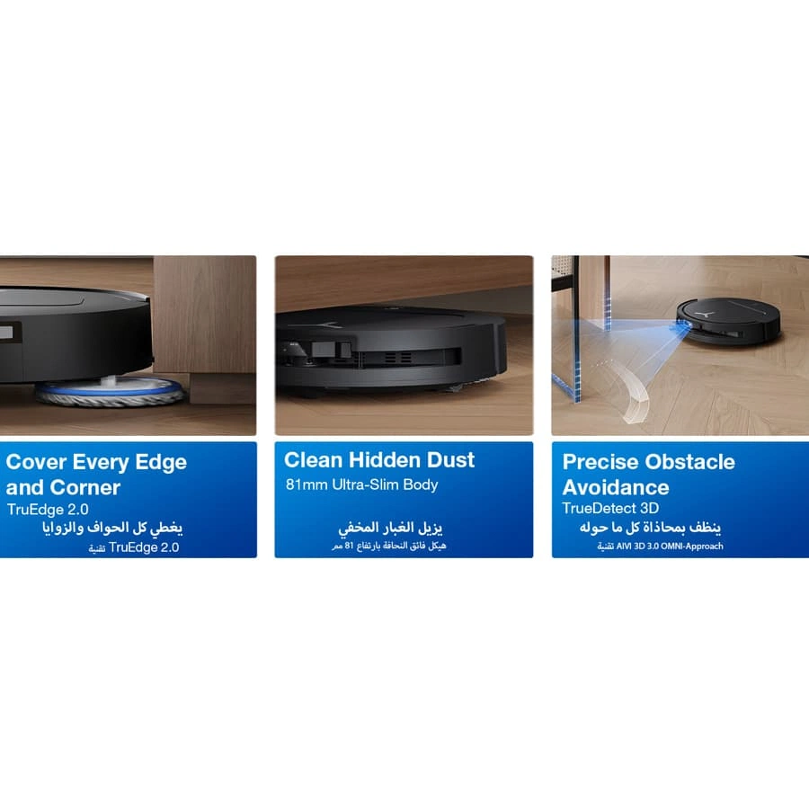 Ecovacs Deebot Robot Vacuum Cleaner & Mop, T50S Pro Omni (30,000 Pa)