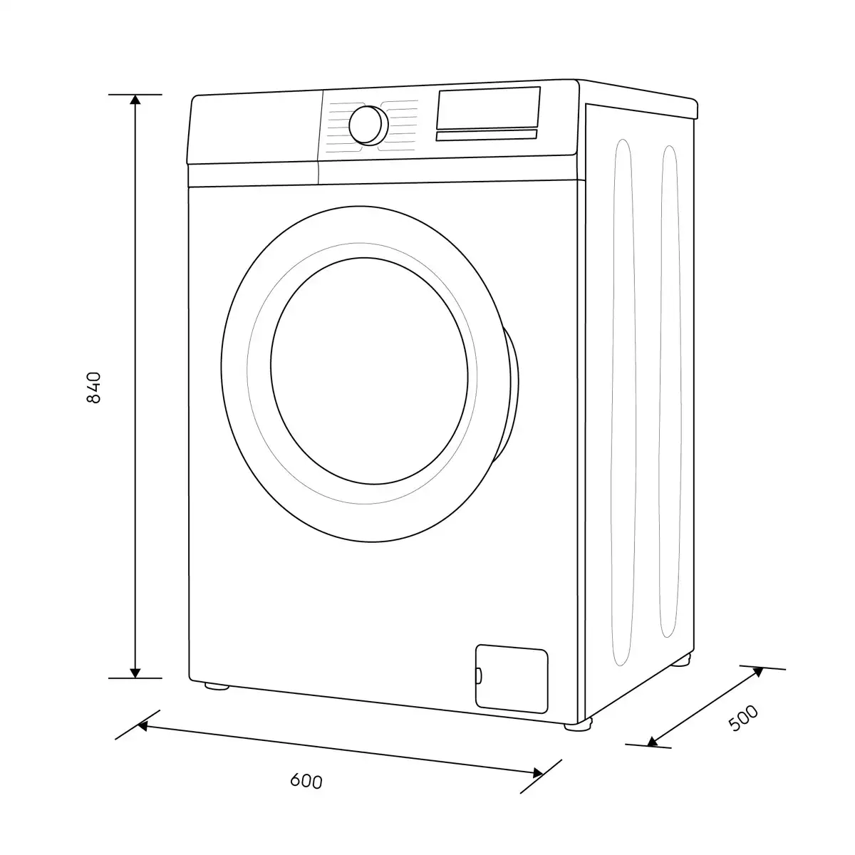 Electrolux Freestanding 7 Kg UltimateCare 100 Front Load Washing Machine, EWF7028M6GA (1200 RPM)