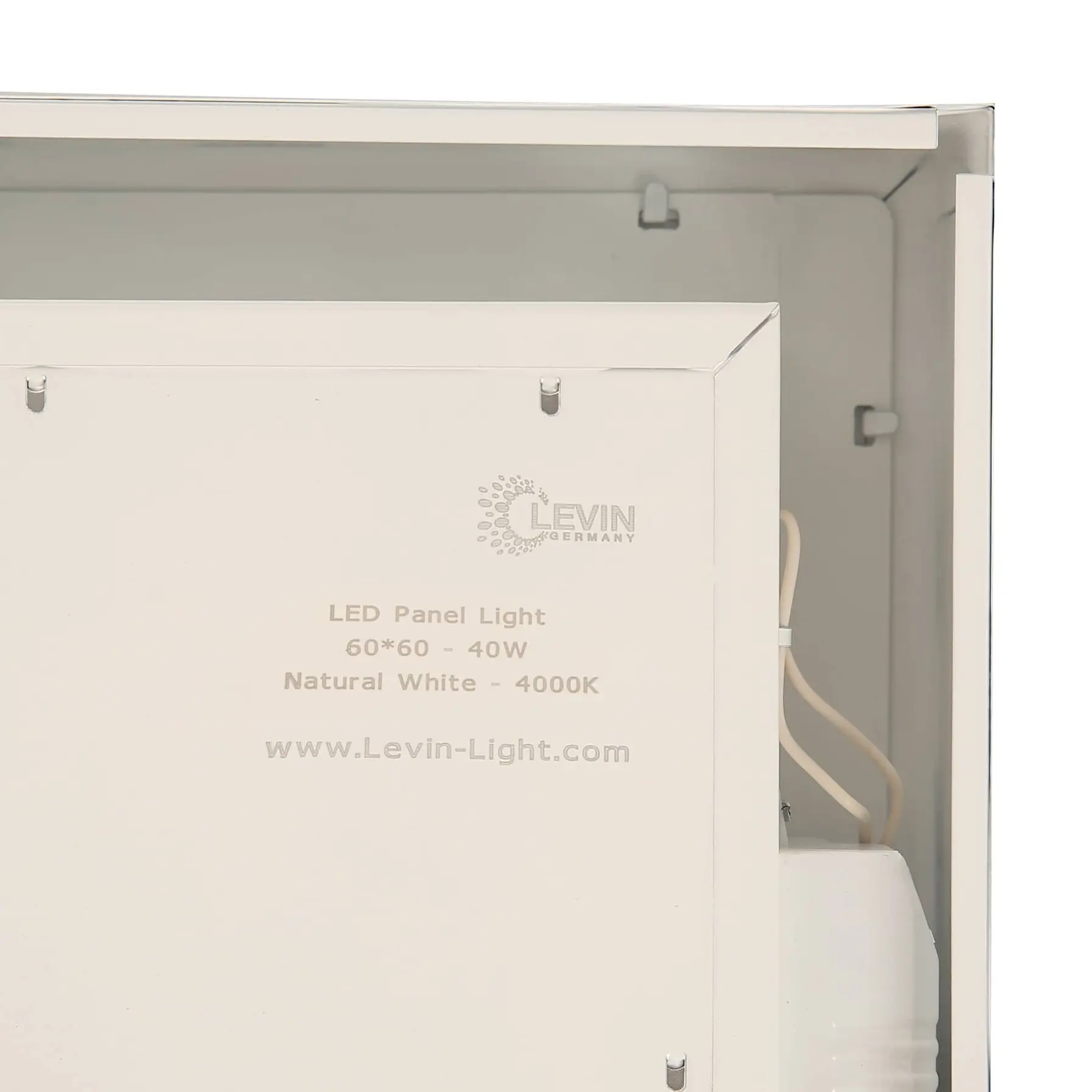Levin LED Panel Light (60 x 60 cm, 40 W, Natural White)