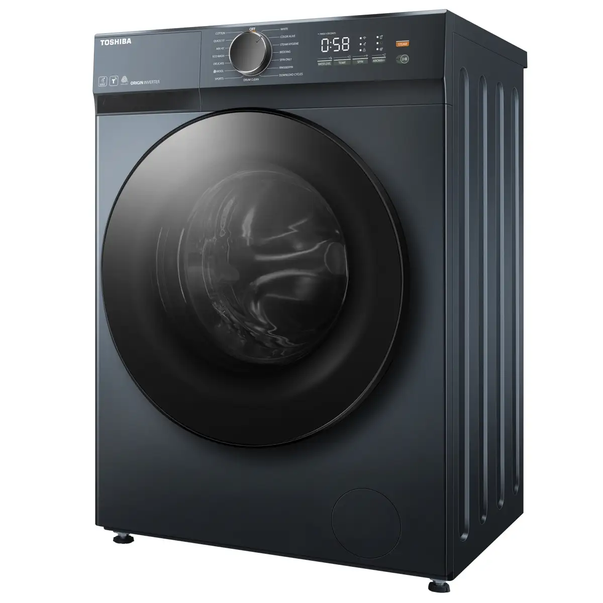 Toshiba 7 Kg Freestanding  Front Load Washer, TW-T21BU80UWB(MG) (Grey, 1200 rpm)