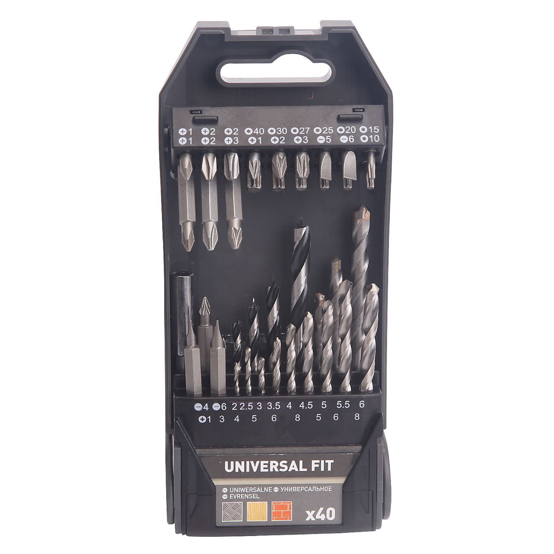 Universal Mixed Drill Bit Set (40 Pc.) 