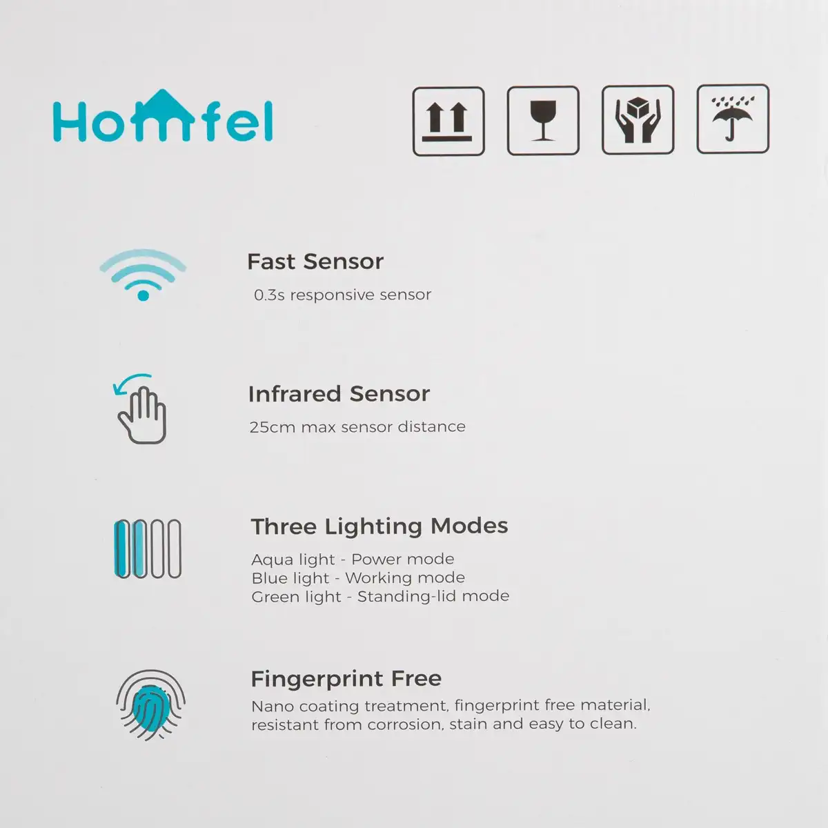Homefel Smart Sensor Trash Bin (12 L)