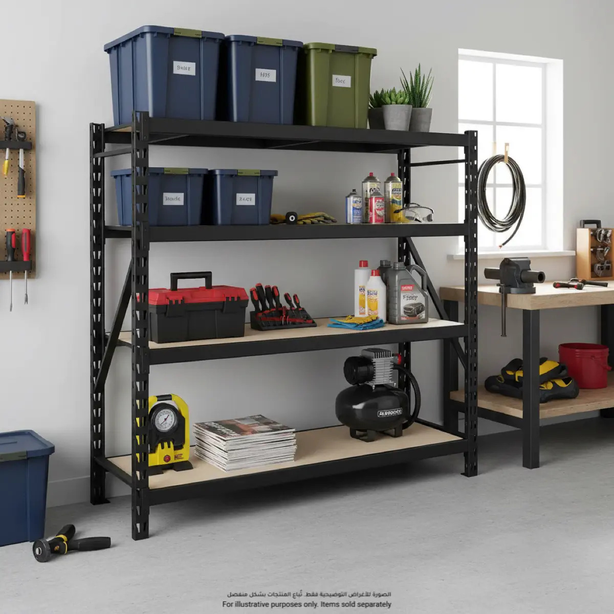 ACE Heavy Duty 4-Tier Metal Rack (180 x 50 x 180 cm)