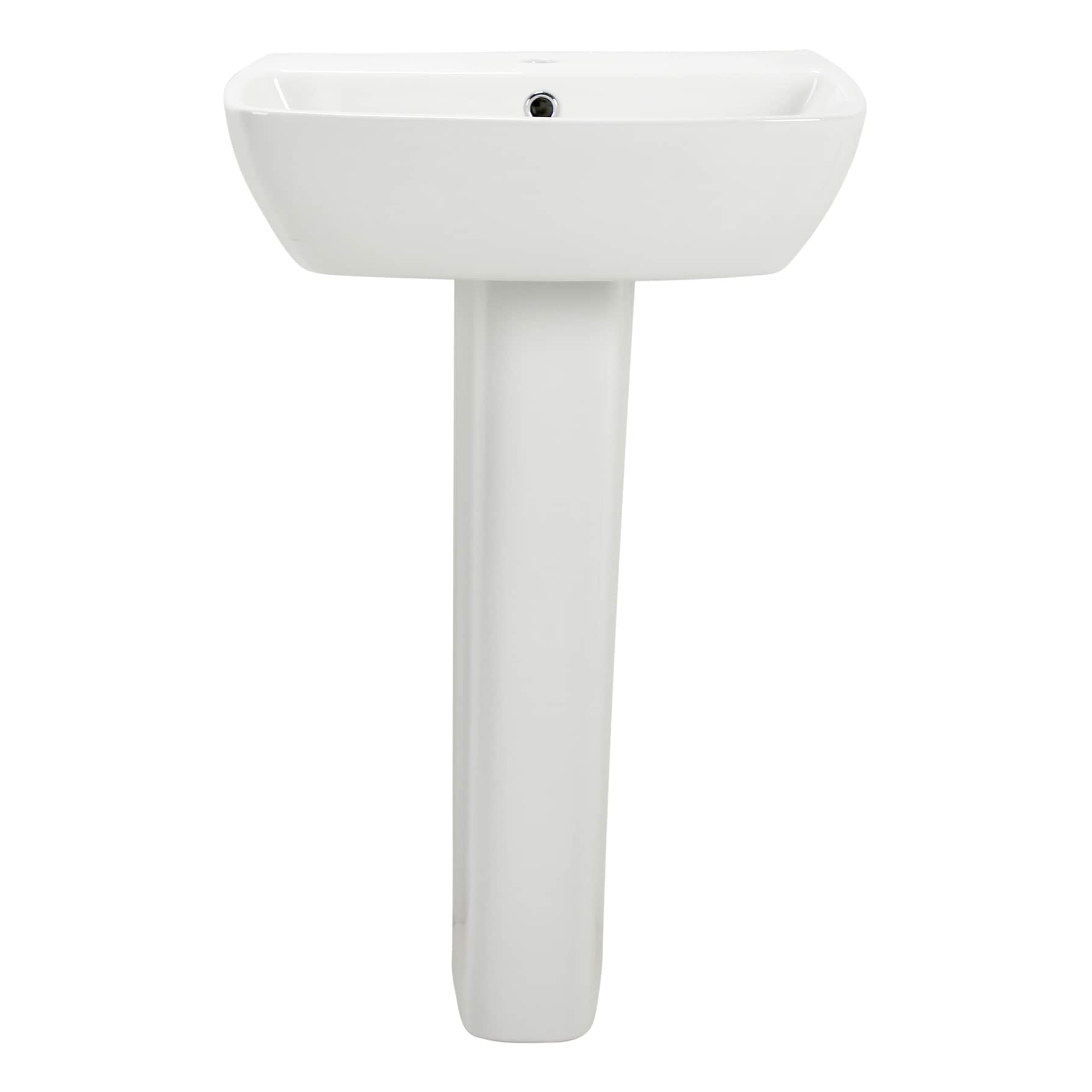 Bold Kent Ceramic Full Pedestal Basin (55 x 46 x 86 cm, White)