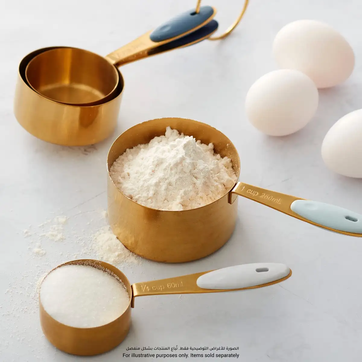 Wilton Measuring Cups with Snap (4 Pc., Gold)