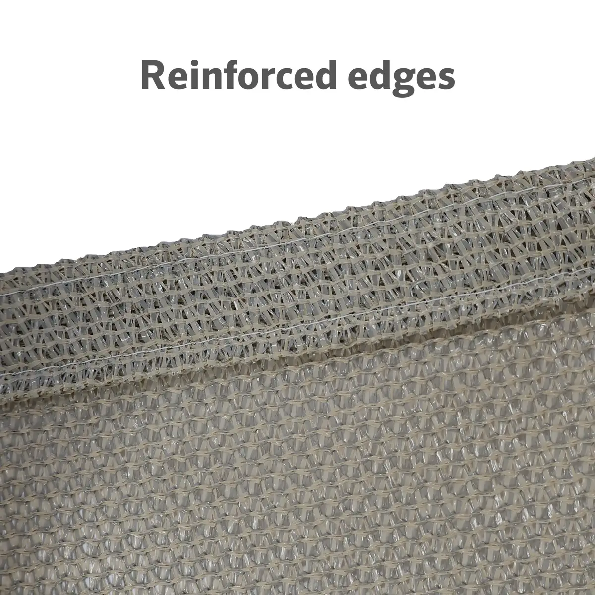 Coolaroo HDPE Ready-To-Hang Square Shade Sail (300 x 300 cm, Stone)