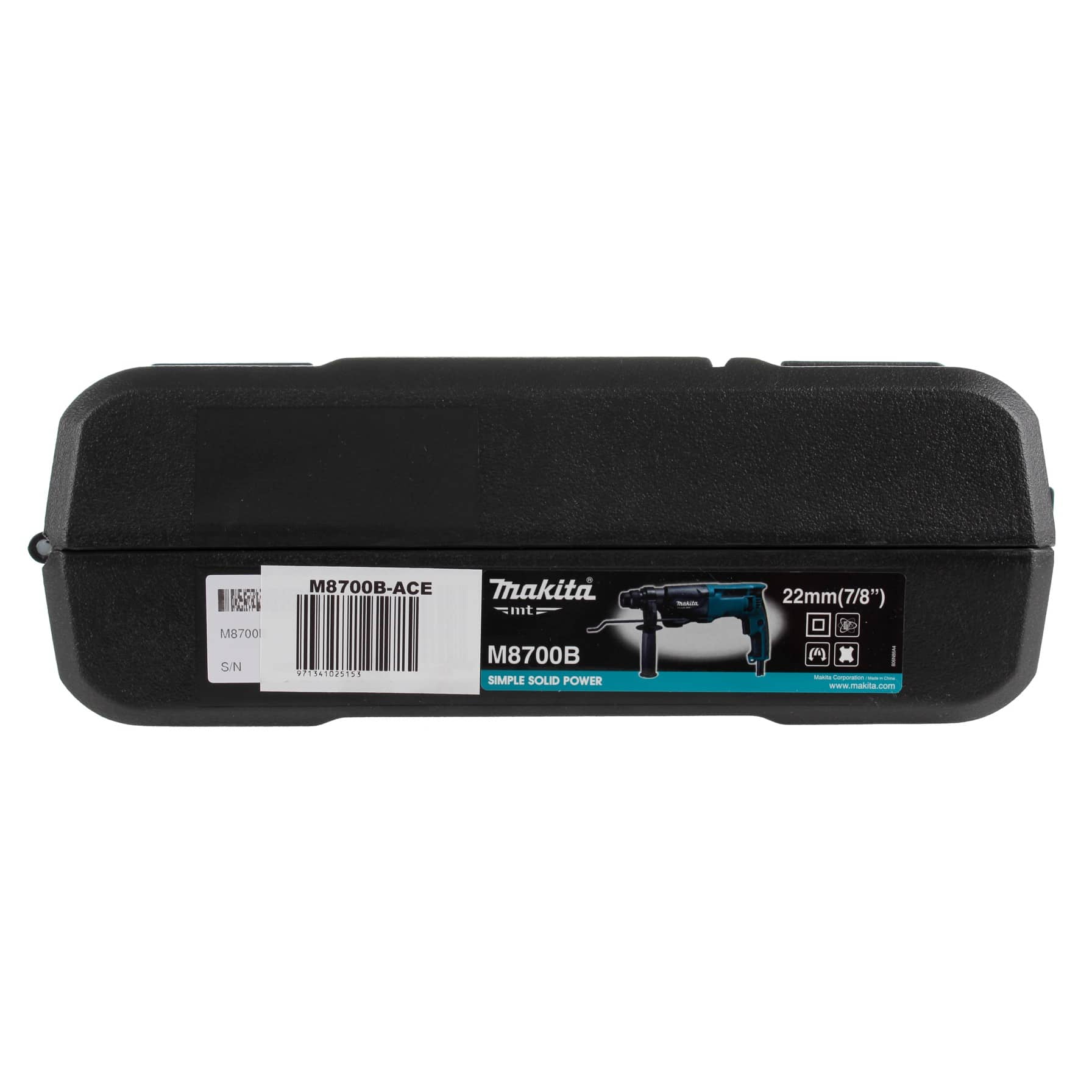 Makita MT Rotary Hammer Drill Kit, M8700B (710 W) + Bits