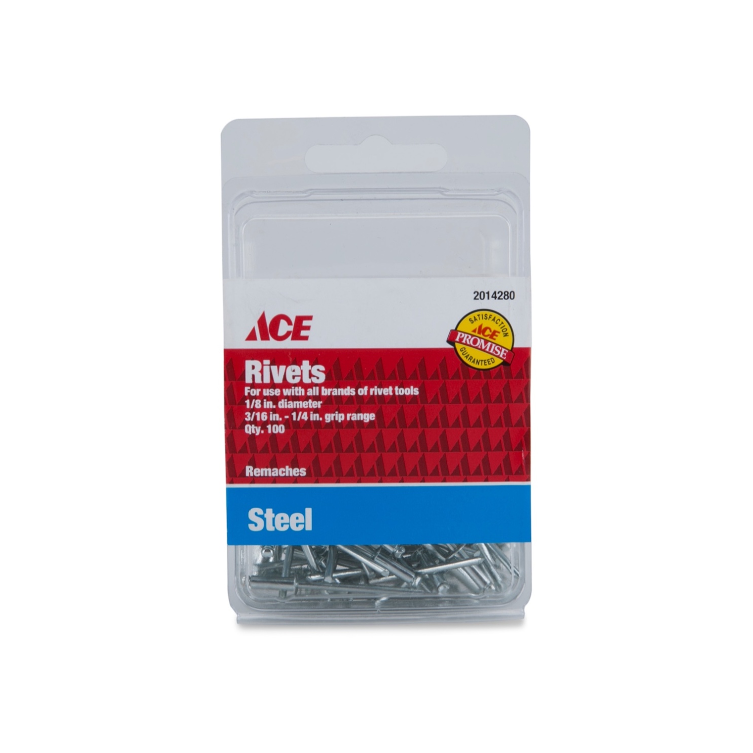 Ace Steel Rivets (3.2 mm, Pack of 100)