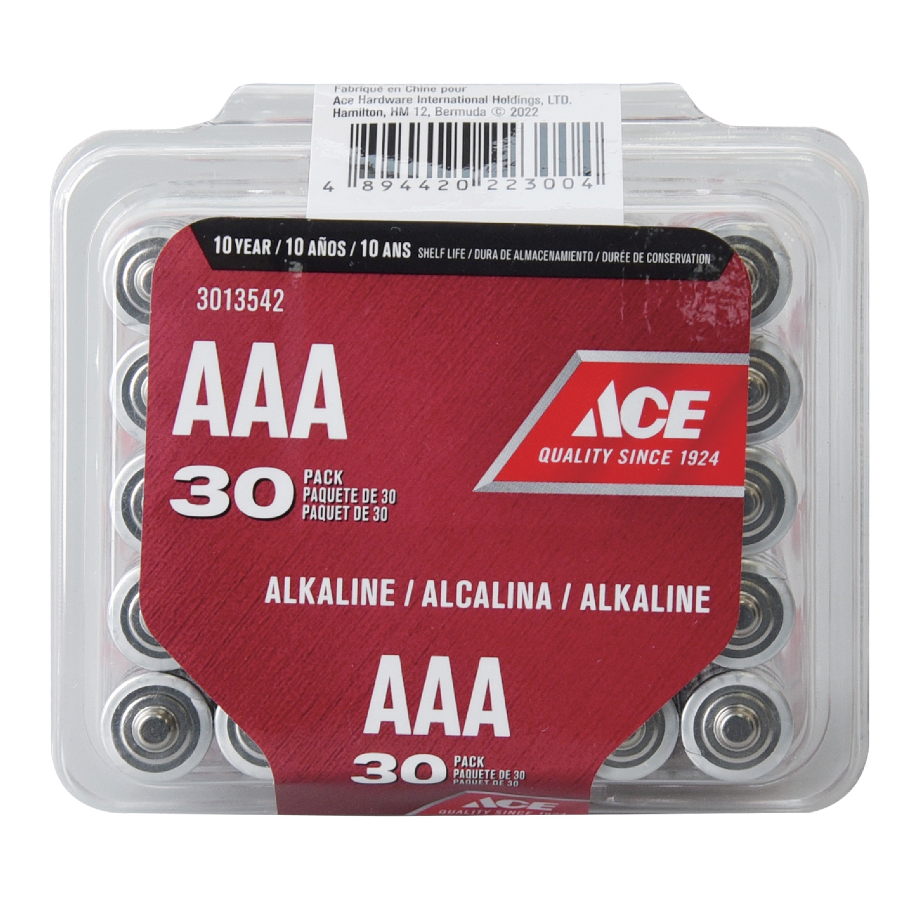 ACE Alkaline AAA Battery Pack (30 Pc.)