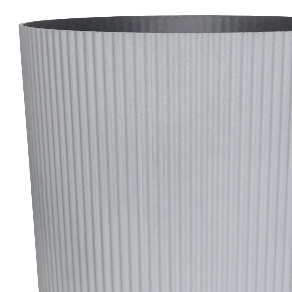 Verve Raised Cylinder Plastic Pot (30 cm, Grey)