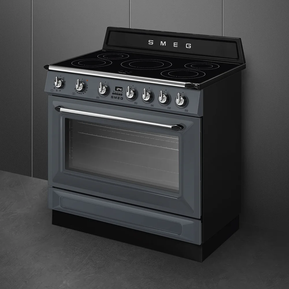 Smeg Victoria Aesthetic Free Standing 5-Zone Induction Cooker W/Electric Oven, TR90IMGR (60 x 90 x 90 cm)