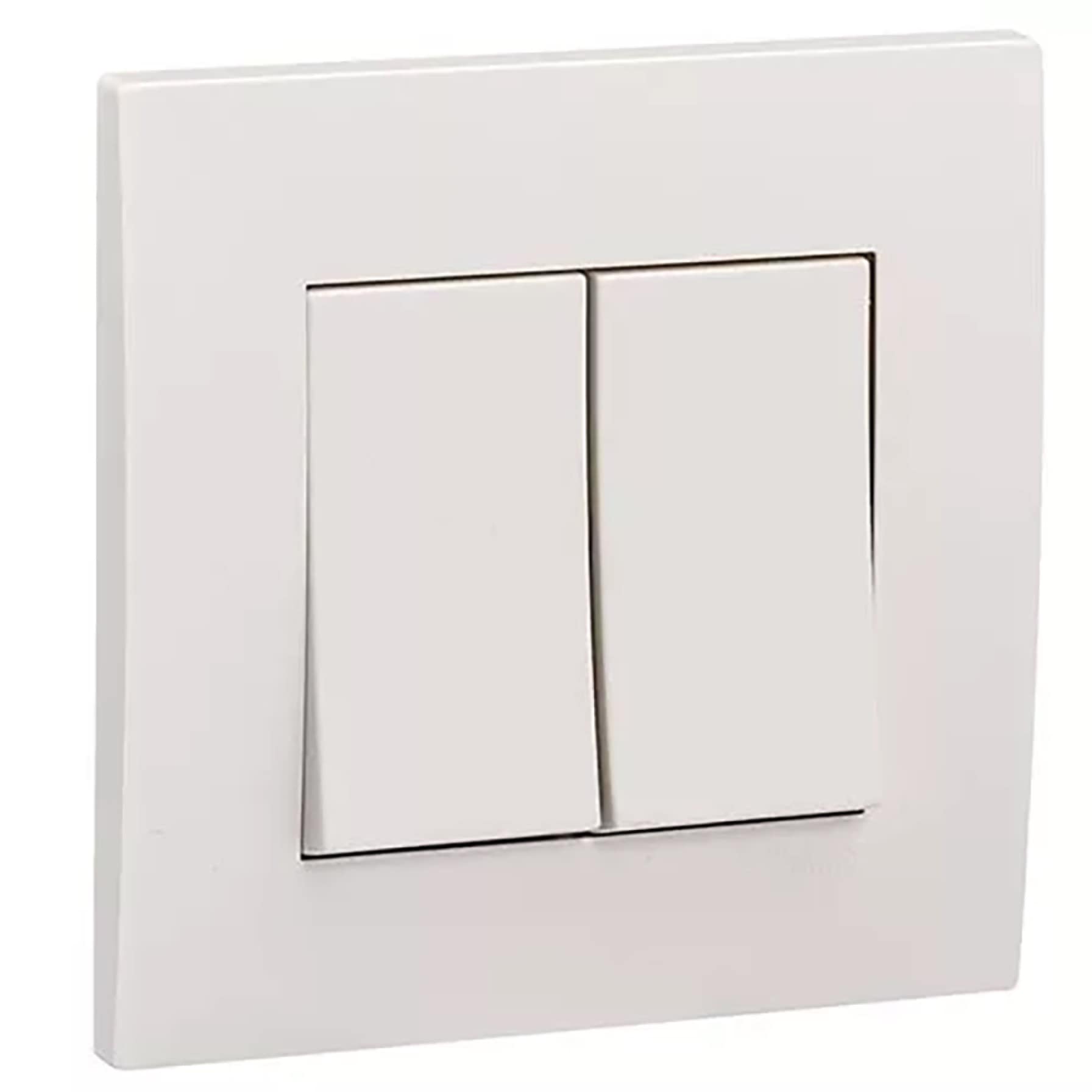 Schneider Electric Vivace 2 Gang 1 Way Switch (8.7 x 8.7 x 3.5 cm, 250 VAC)