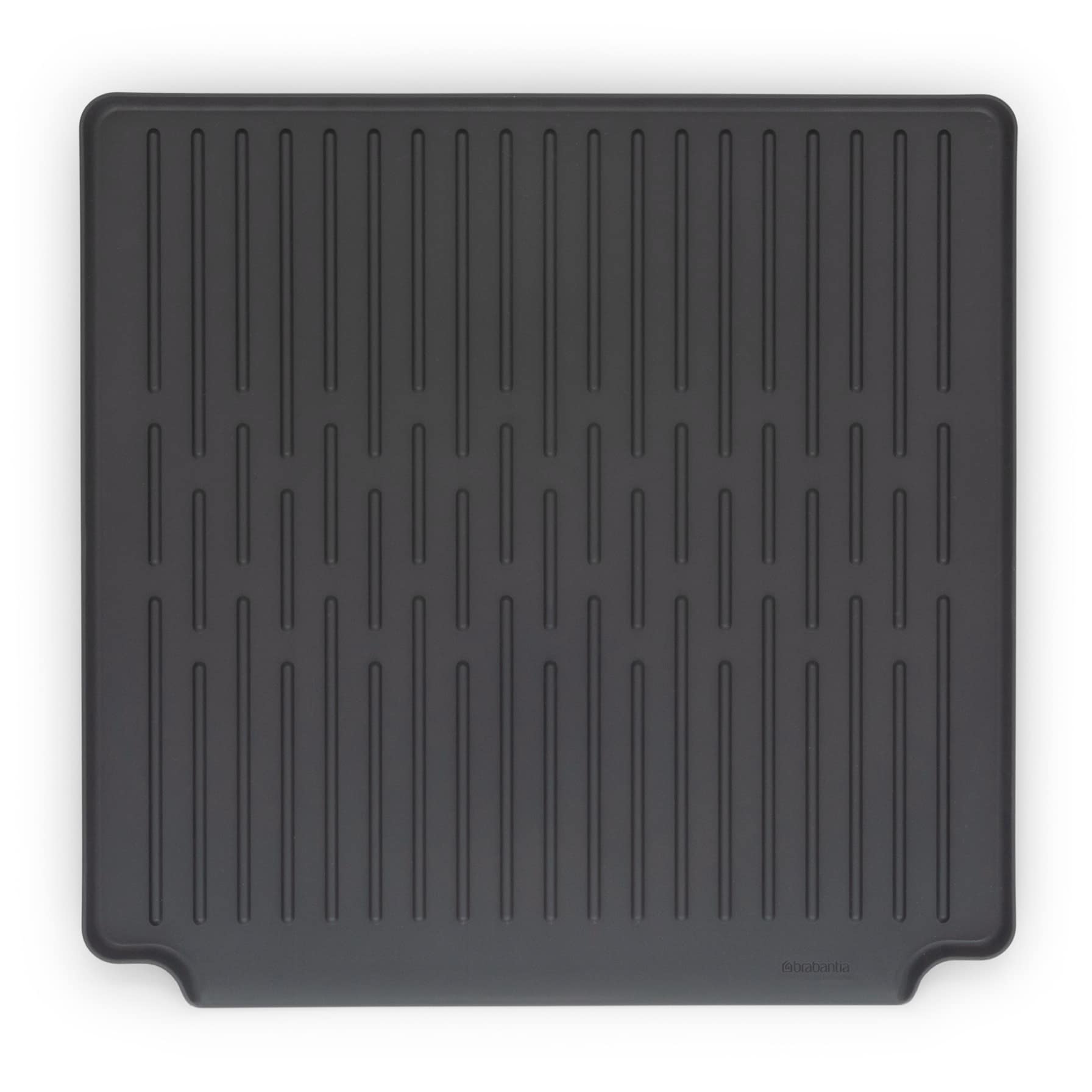 Brabantia SinkSide Aluminum & Plastic Large Foldable Dish Drying Rack (42 x 51 x 33 cm, Dark Gray)