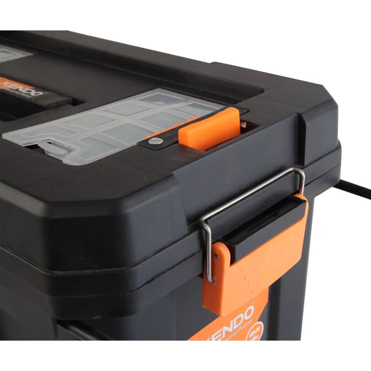 Kendo Mobile Plastic Tool Box with Wheels  (60 x 30 x 39 cm)
