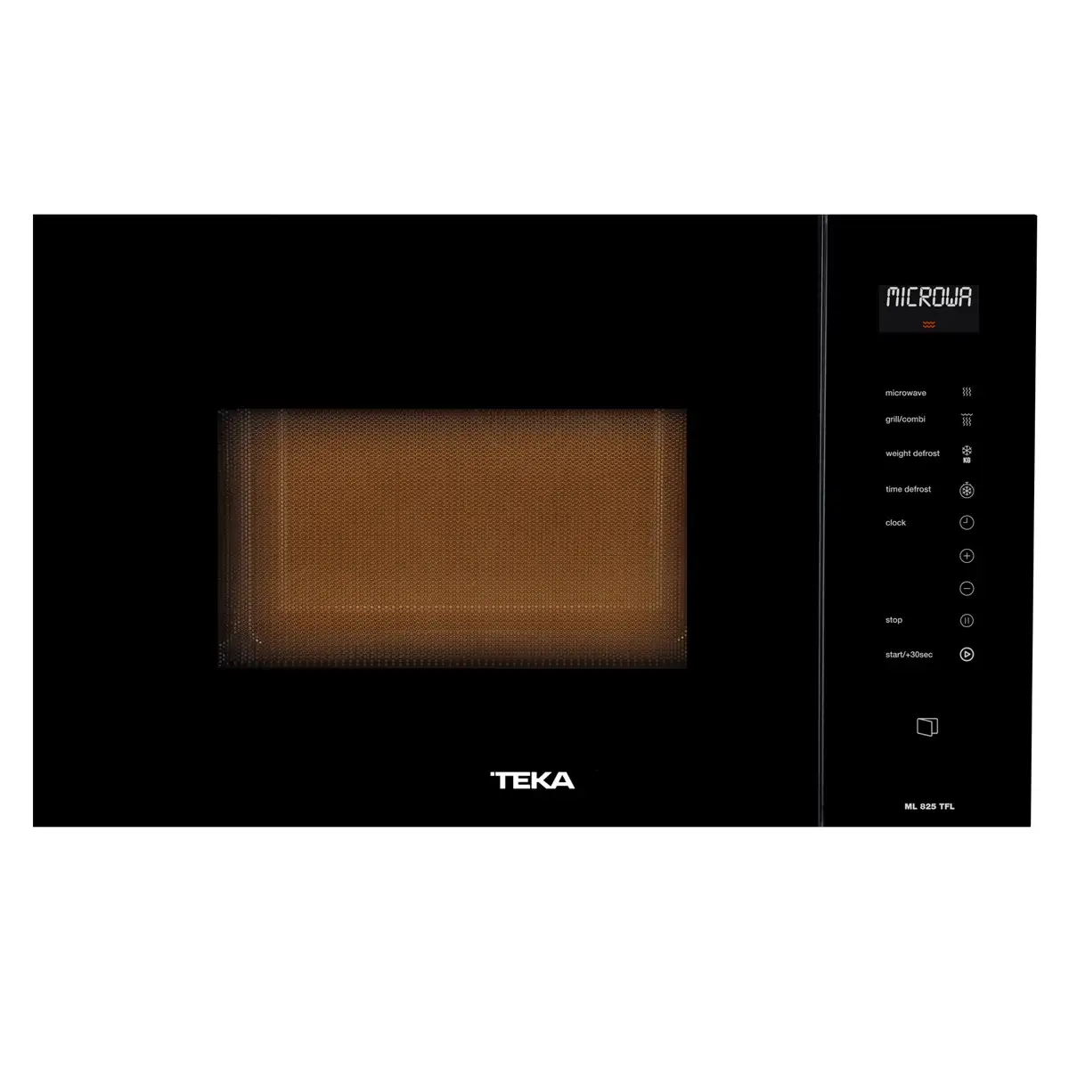 Teka Built-in Ceramic Base Microwave + Grill, ML 825 TFL BK (25 L; 2700 W)