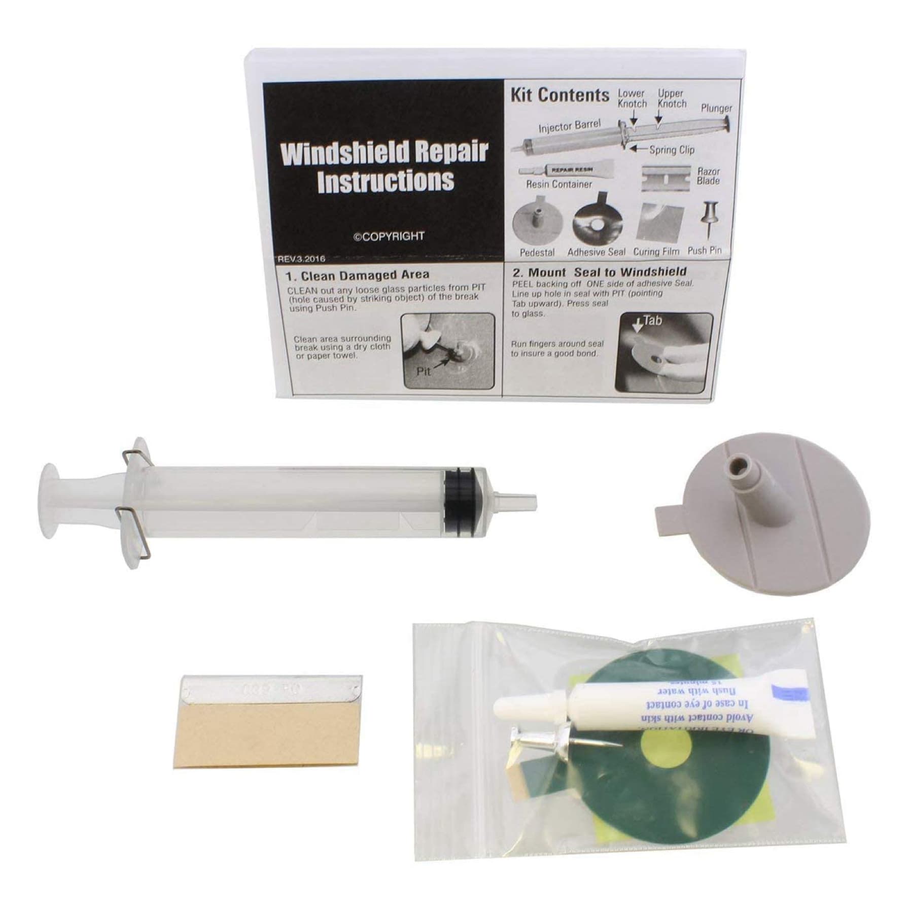 Stoner Windshield Chip Repair Kit