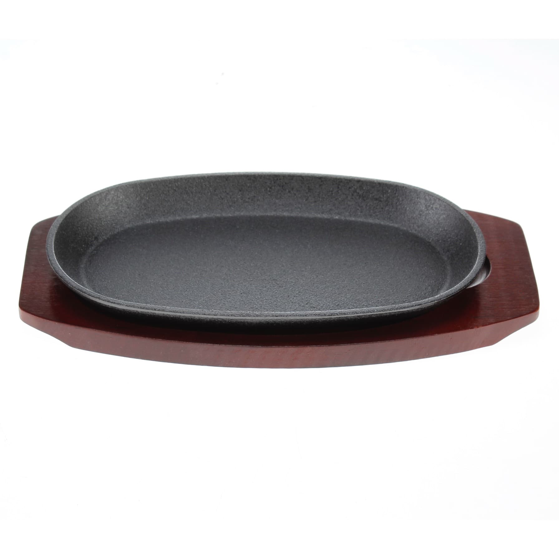 Oval Sizzler Tray W/ Holder, Small (24 x 14 cm)