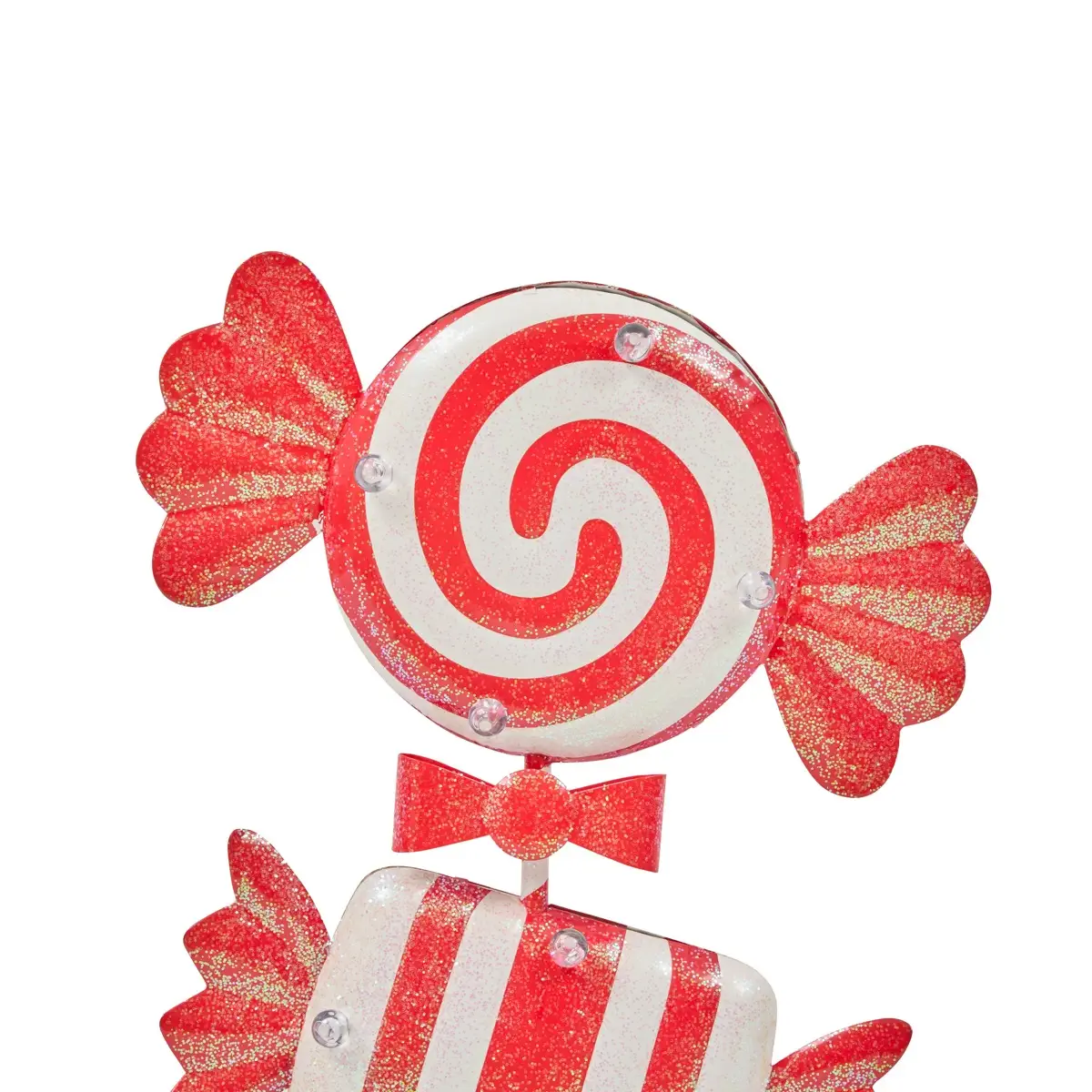 Decorative Int Sweets Metal Warm White (Red, L 13 cm)