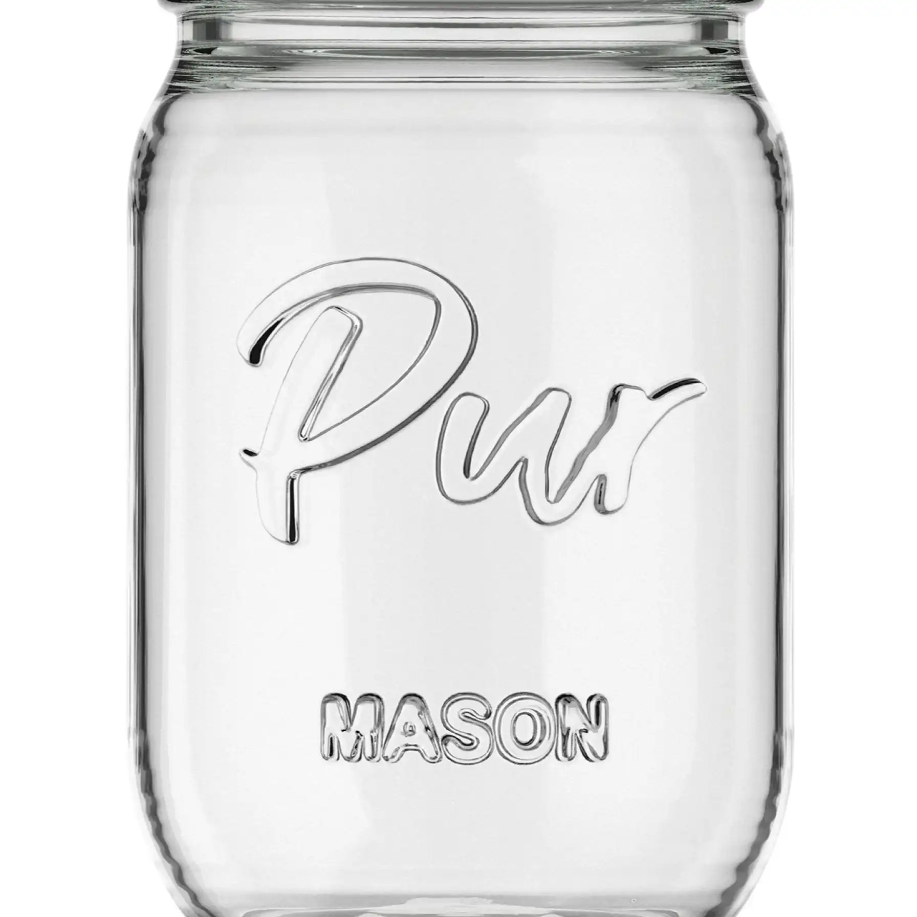 PurMason Glass Mason Jar Set (473 ml, 12 Pc.)