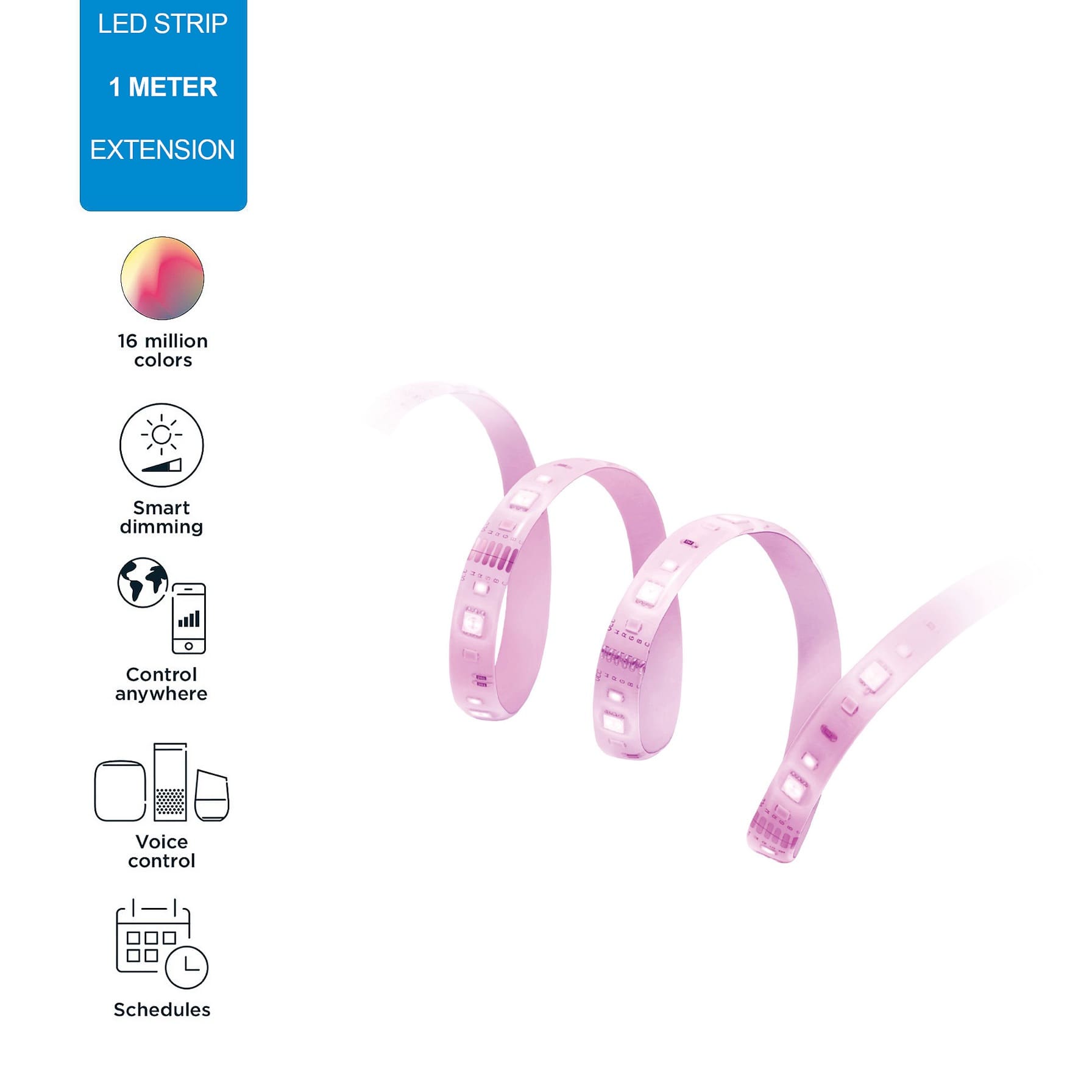 WiZ Wi-Fi LED Strip Starter Kit (200 cm) + WiZ Wi-Fi LED Strip Extension (100 cm)