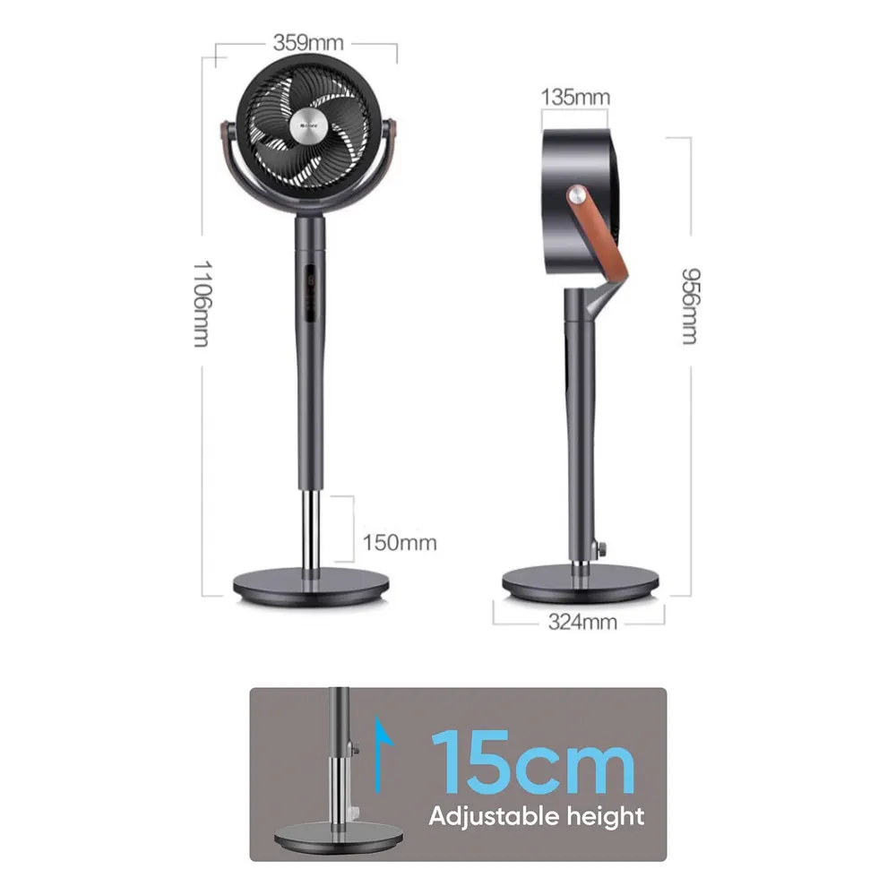 Gree 8-Speed Oscillating Floor Fan W/Remote GCF-2305BAG5 