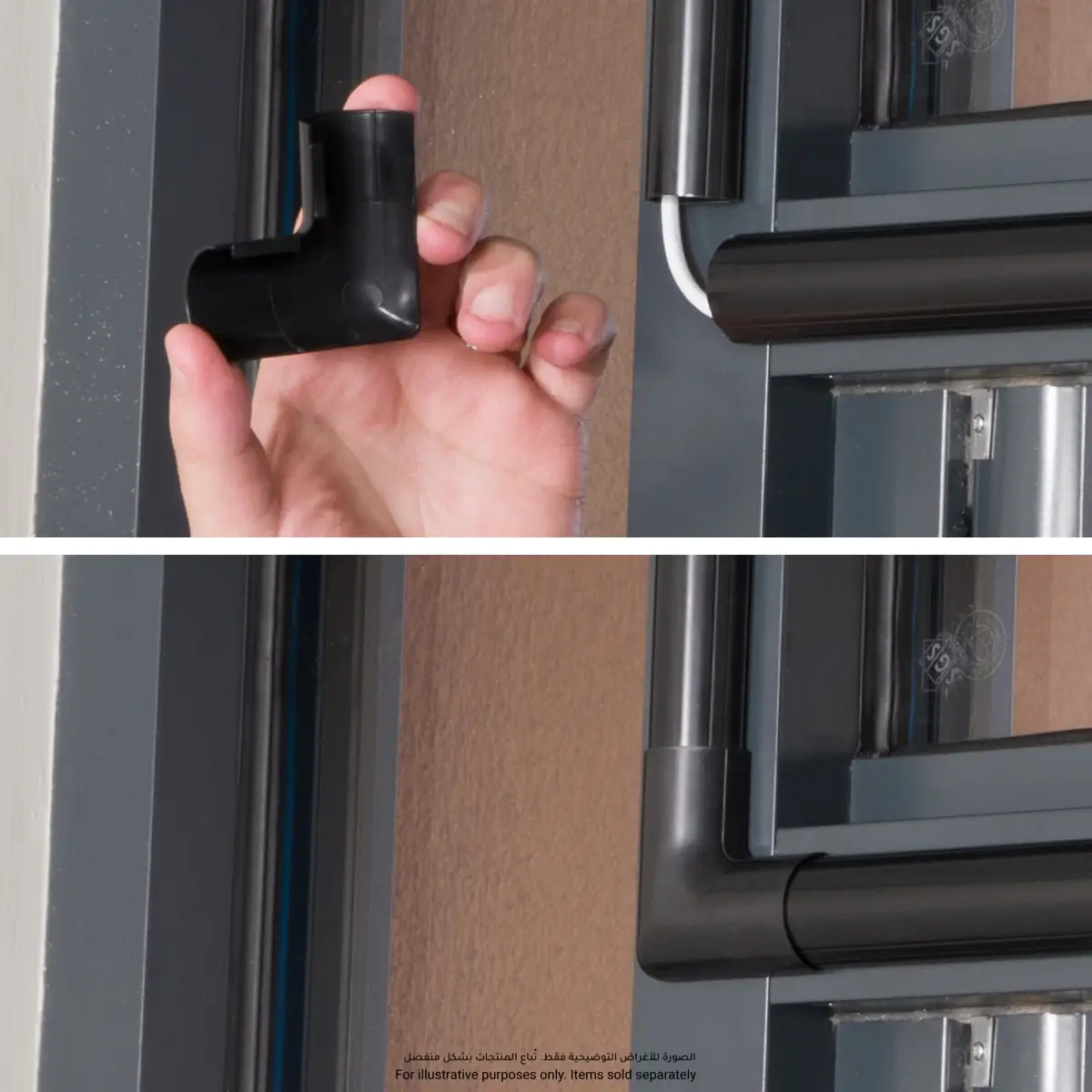 D-Line Half Sphere Trunking (2 m, Black)