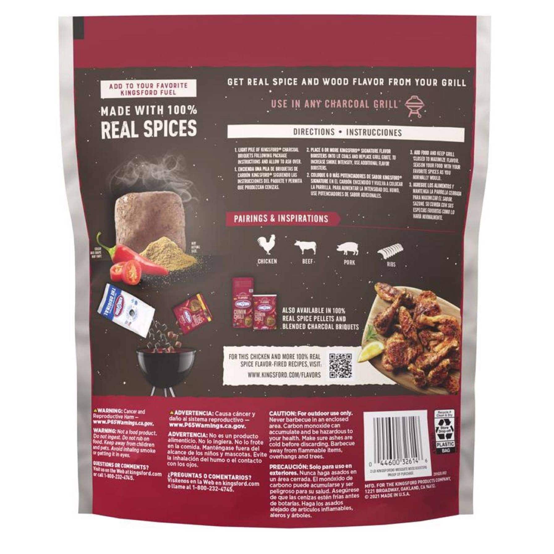 Kingsford Signature Flavors Chili Cumin Charcoal Briquettes Pack