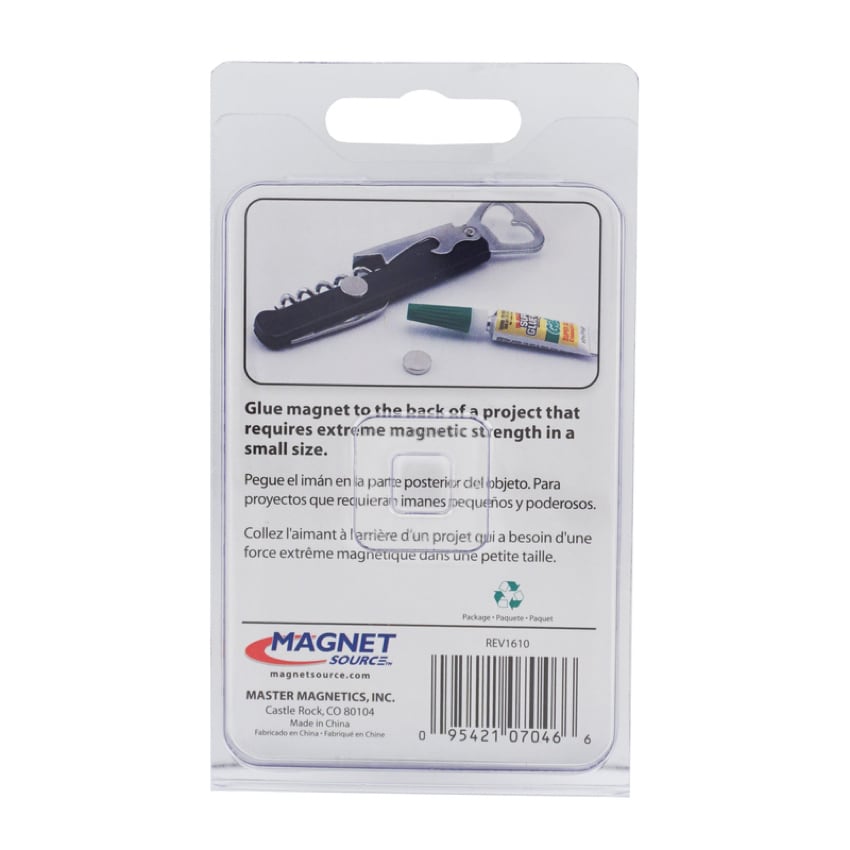 Magnet Source Neodymium Disc Magnet Pack (1.2 x 0.3 cm, 6 Pc.)