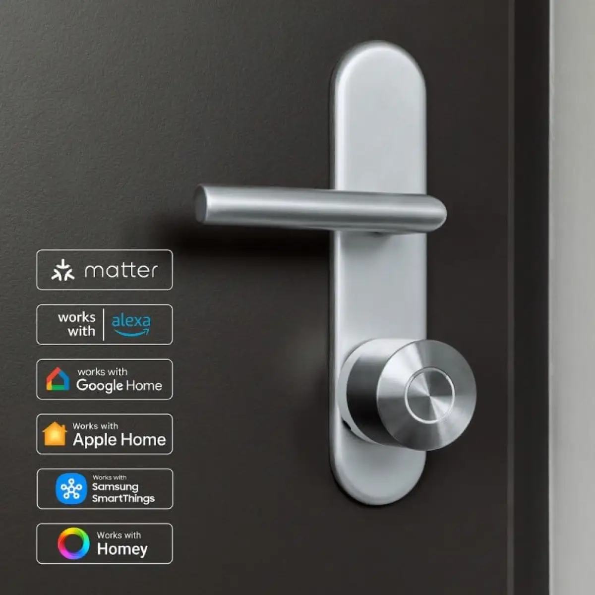 Nuki Ultra Battery-Operated Smart Door Lock (Silver)