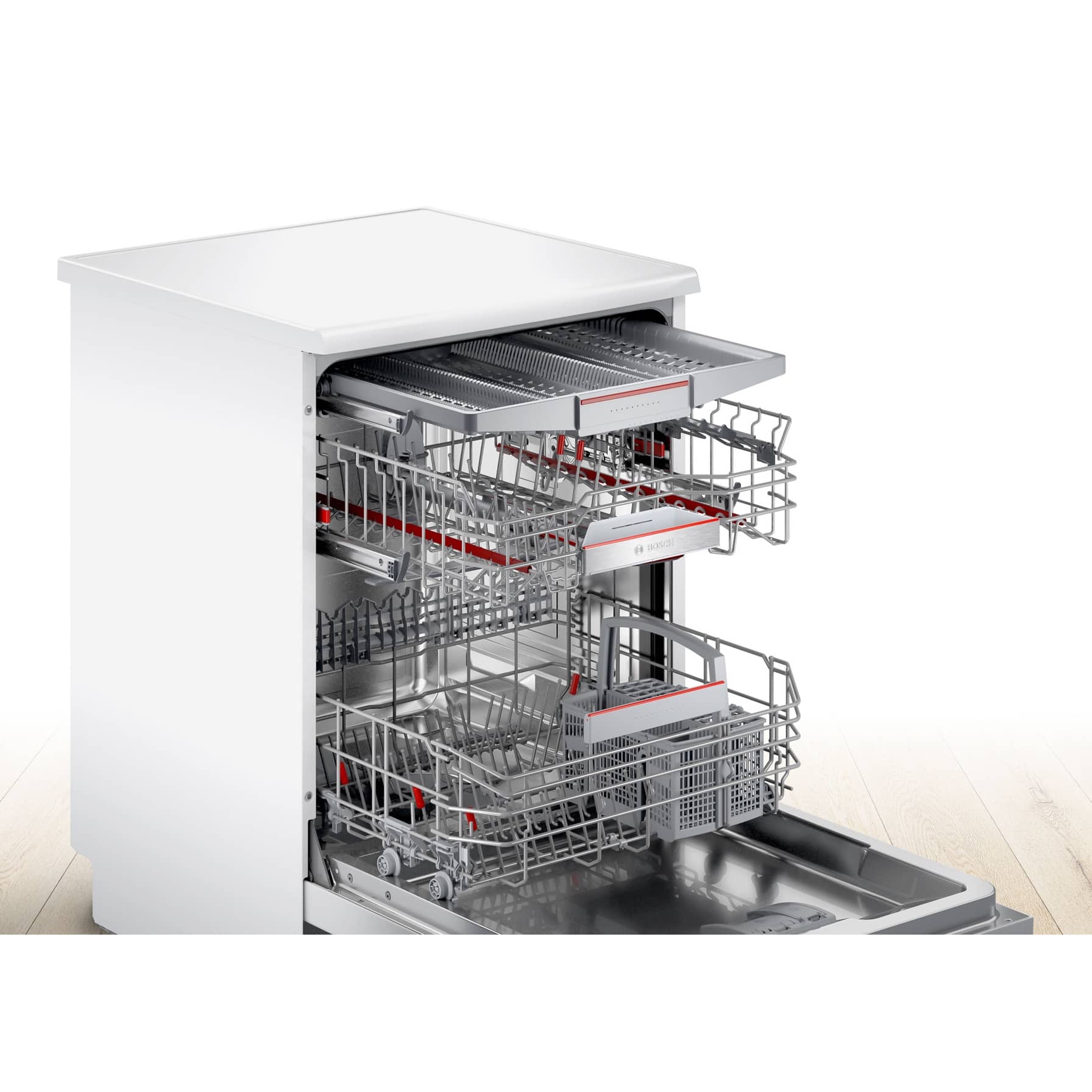 Bosch Freestanding Dishwasher, SMS6ECW38M (13 Place Setting)