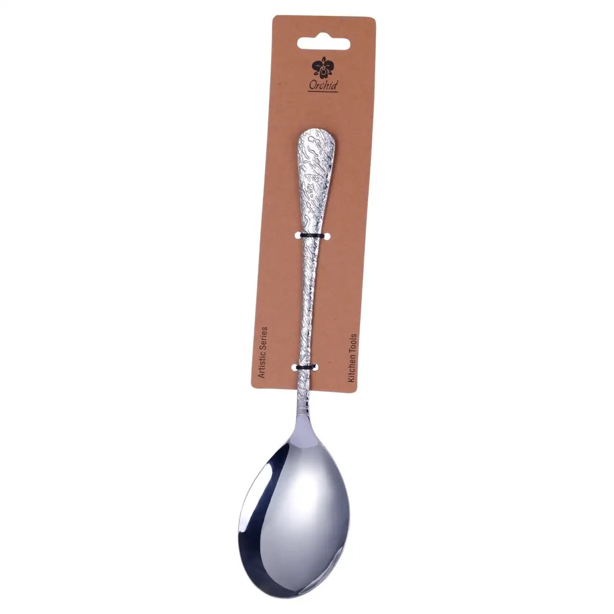 Orchid Artistic Stainless Steel Serving Spoon