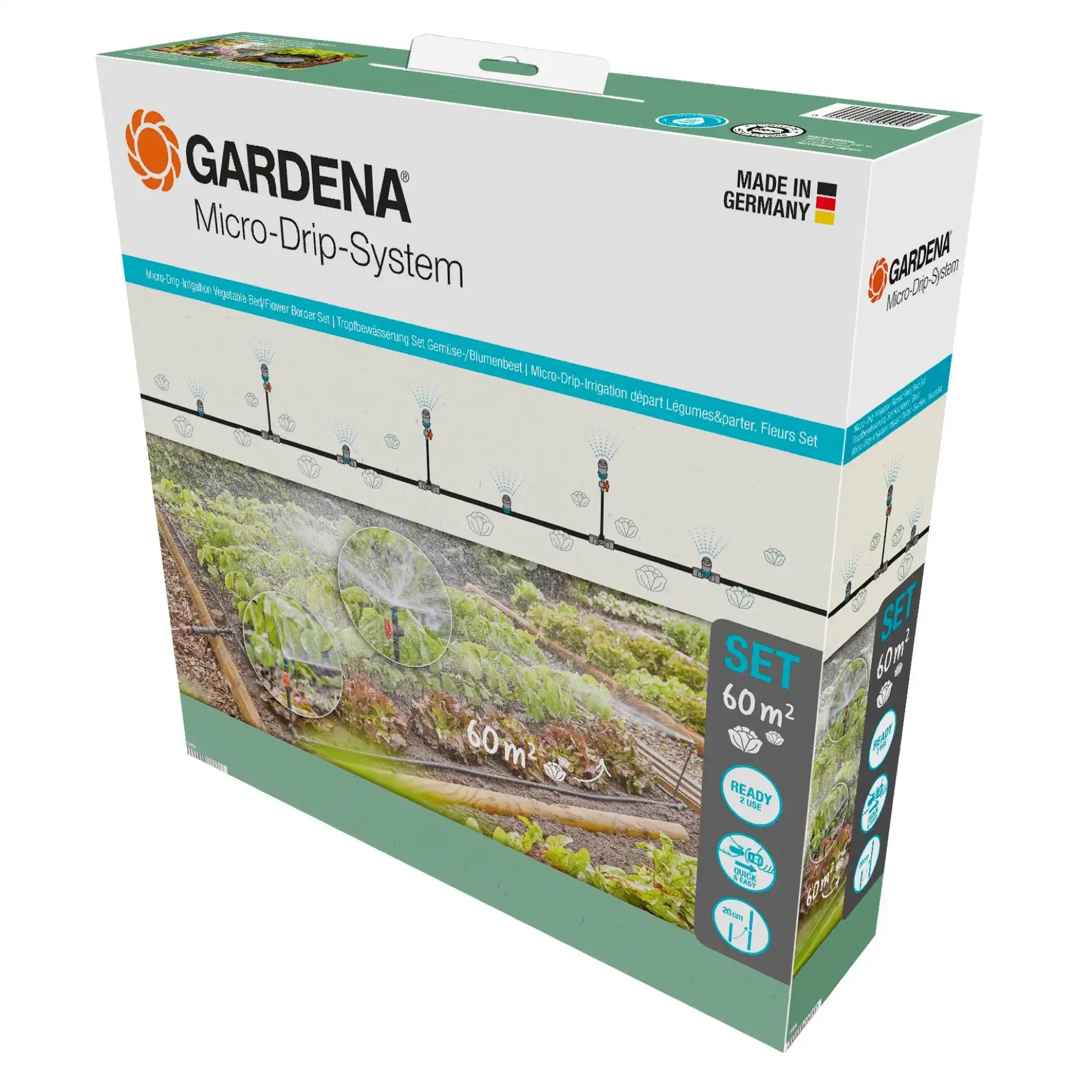 Gardena Vegetable & Flower Bed Micro-Drip Irrigation Set (60 sq.m.)