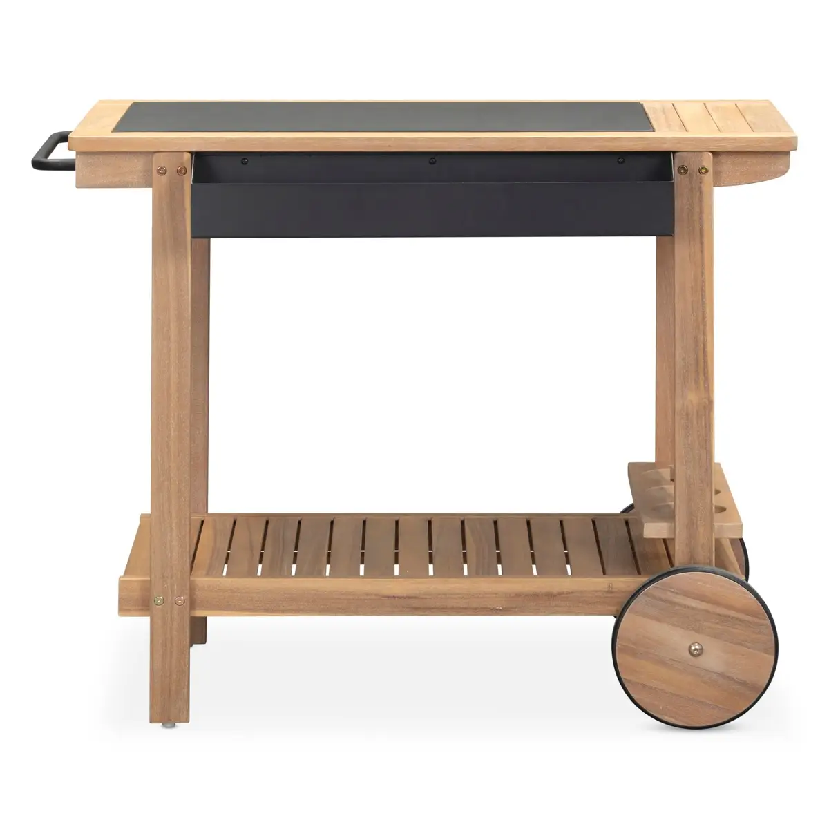 Serving Trolley Acacia Wood