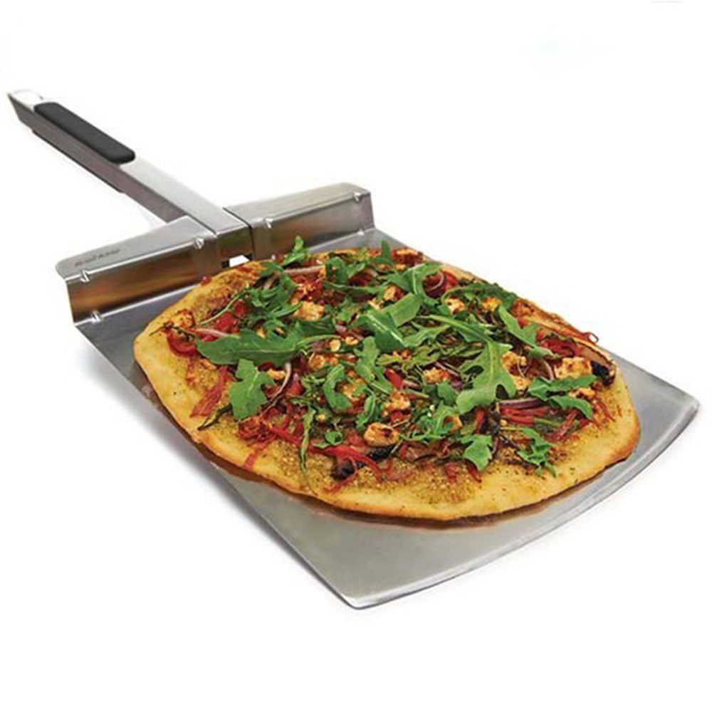 Broil King Pizza Peel (65 x 25.5 x 4 cm, Black & Silver)