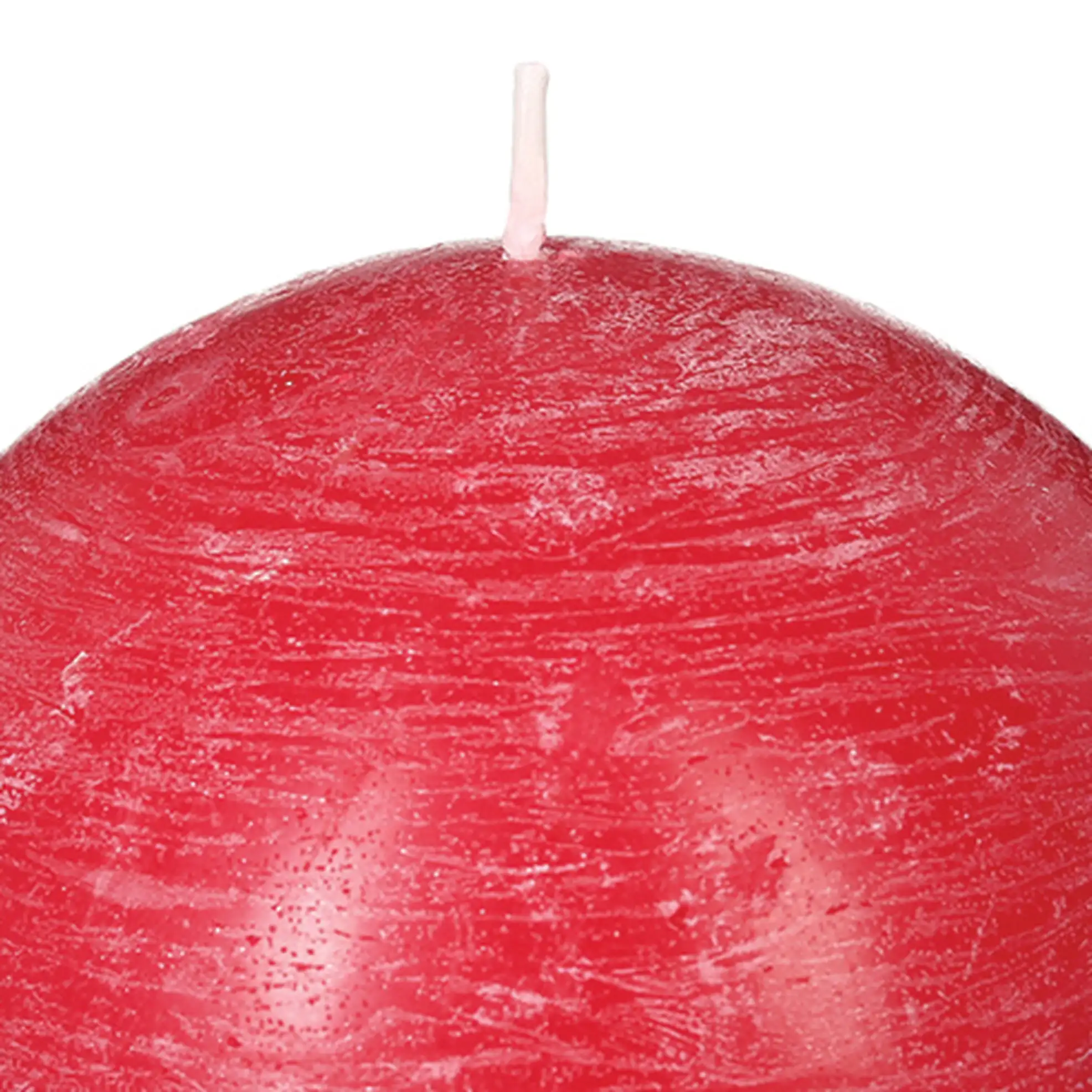 Comptoir de la Bougie Olia Rustic Wax Ball Candle (10 cm, Red)