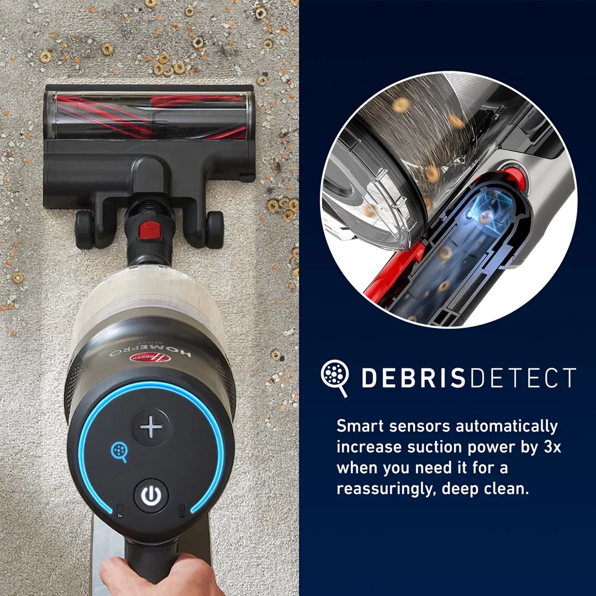 Hoover Home Pro Detect Cordless Vacuum Cleaner, CLSV-HPMT (0.7 L)
