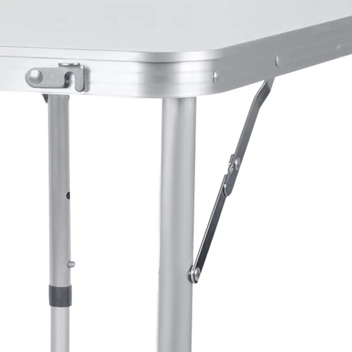 Living Accents Aluminum Foldable Camping Table (120 x 60 x 70/62/54 cm)