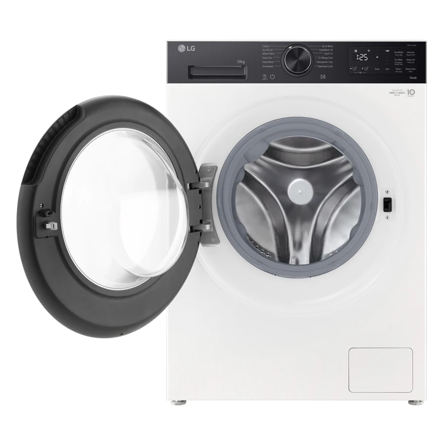 LG 10 Kg Freestanding Front Load Washer, F4X5RYP28 (White,1400 rpm)